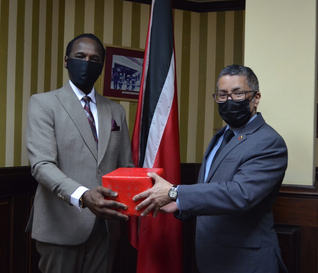 Courtesy Call to Minister Hinds from Venezuelan Ambassador His Excellency Carlos Amador Perez Silva on January 26, 2022